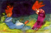 Two Fantastical Dancers - Hair Flying