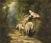 Le baise-main dans le parc