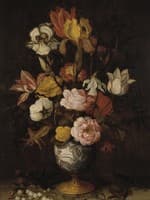 Flowers in a Wan-Li Vase