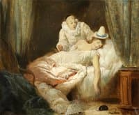 Pierrot Surprises Sleeping Colombine