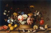 Still Life with Flowers and Shells