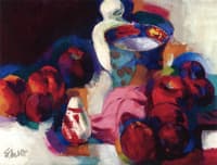 Still Life of Vase and Fruit