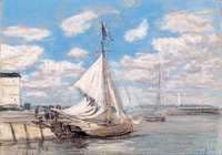 Fishing Boat in Honfleur Harbor