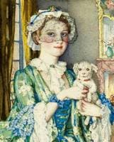 Young lady with a dog