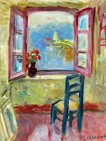 Studio Window Open over the Port of St Tropez