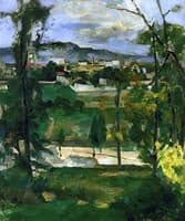 Village behind Trees, Ile de France