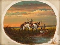 A Halt on the Prairie for a Smoke