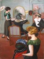 Women Trying on Hats