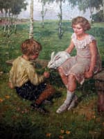 Children with a Rabbit