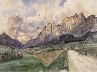 Die Pomagagnonwände mit Cortina d'Ampezzo