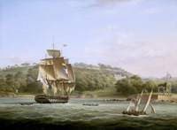A Frigate and Other Vessels in Barn Pool off Plymouth