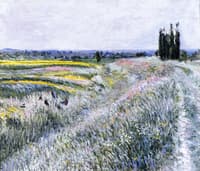 The Plain at Gennevilliers, Group of Poplars
