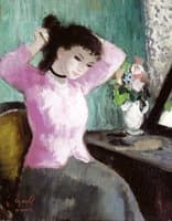 Jeune femme à la toilette