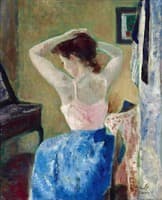 Jeune femme à la toilette