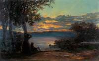 Sunset on a Lake