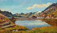 Moesola lake overlooking San Bernardino