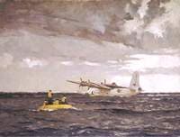 A Sunderland Flying Boat Rescuing the Crew of a Liberator
