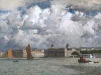 Barges off Greenwich