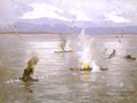 Beaufighters Attacking an Enemy Convoy
