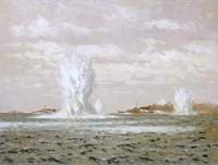 Destroyers Dropping Depth Charges
