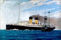 Steamer Passing Kish Lightship between Dublin and Holyhead