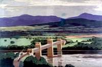 The Britannia Tubular Bridge over the Menai Straits