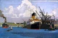 View of Docks with SS 'Duke of Argyll' at Quay