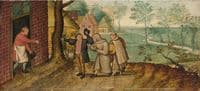 Two Monks in Front of an Inn