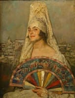 Mujer con mantilla
