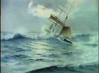 Das Schiff Capeando in Schwerer See