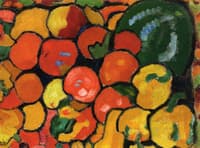 Still Life with Class and an Apple