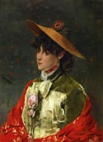 Woman in a Straw Hat