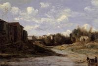 The Banks of the Midouze, Mont-de-Marsan, as Seen from the Pont du Commerce
