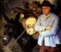 Hombre con su Burro