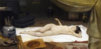 A Reclining Nude in a Studio