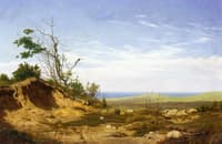 A Sandbank before a Coastline