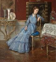 A Young Beauty in a Parlor