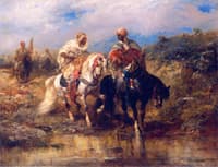 Horseman at a Watering Hole