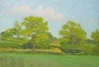 Farmland with Distant Farmstead