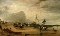 Smugglers Alarmed by an Unexpected Change from Hazy Weather while Landing Their Cargo