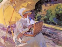 Maria Painting in El Pardo