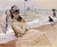 Camille on the Beach at Trouville