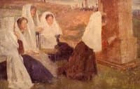 Mujeres sentadas