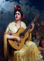 Mujer con guitarra