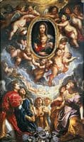 Madonna and Child Adored by Angels