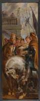 King Clothar and Dagobert Dispute with a Herald from the Emperor Mauritius
