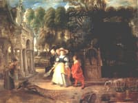 Rubens In His Garden With Helena Fourment