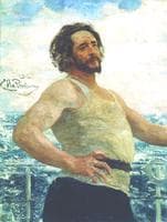 Portrait of Writer Leonid Andreyev on a Yacht