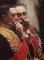 Portrait of Members of the State Council Ivan Goremykin and Nikolai Gerard. Study.