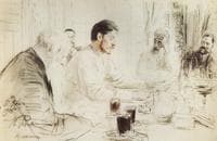 Maxim Gorky Reciting His Drama "Children of the Sun"